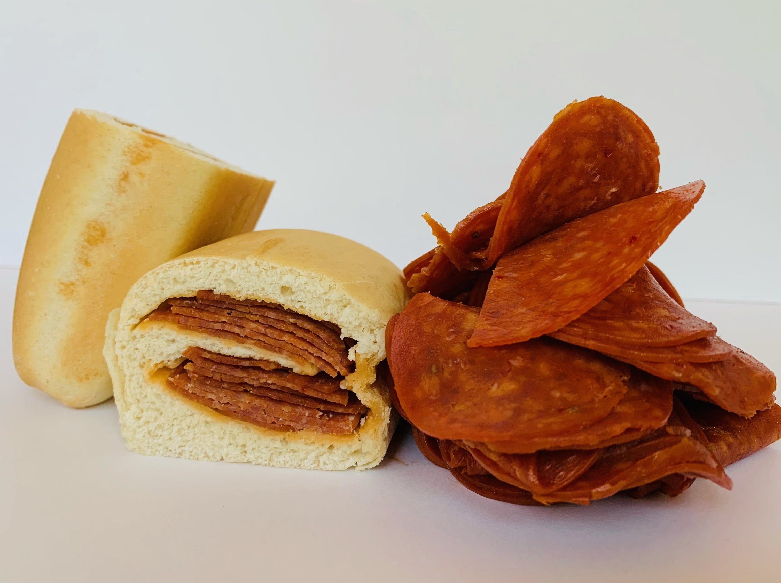 Julia's Pepperoni Roll 4oz. Double Stuffed Pepperoni (Case 36 roll